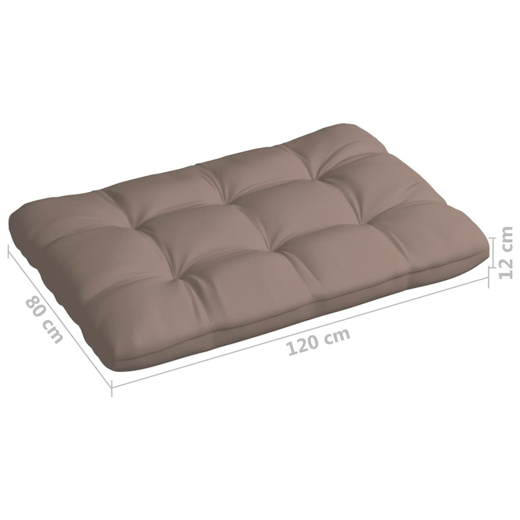 Set of 5 Taupe Fabric Pallet Sofa Cushions M749