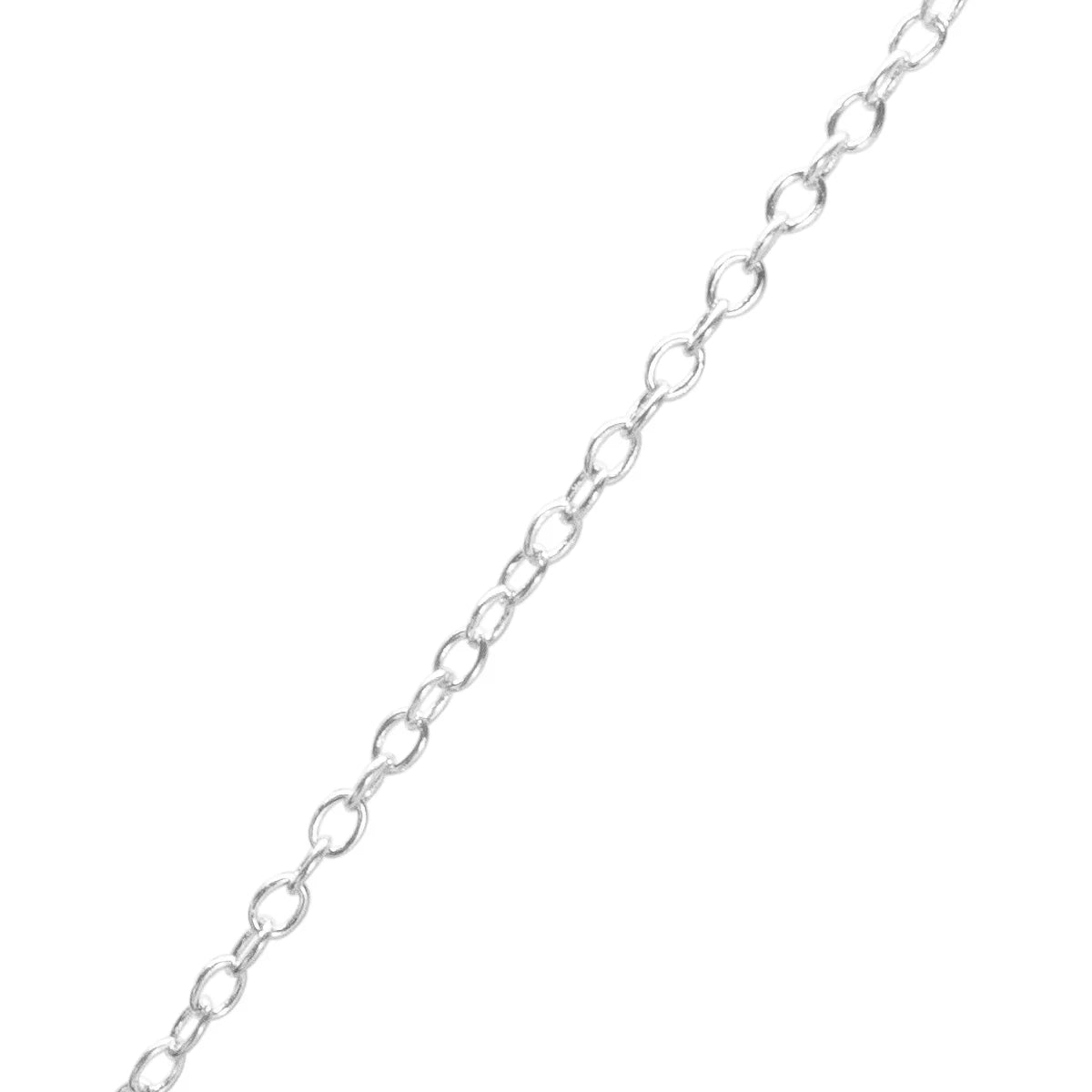 Sterling Silver Letter L Initial Necklace, 1/5ct Diamond, 16 Inches M3468