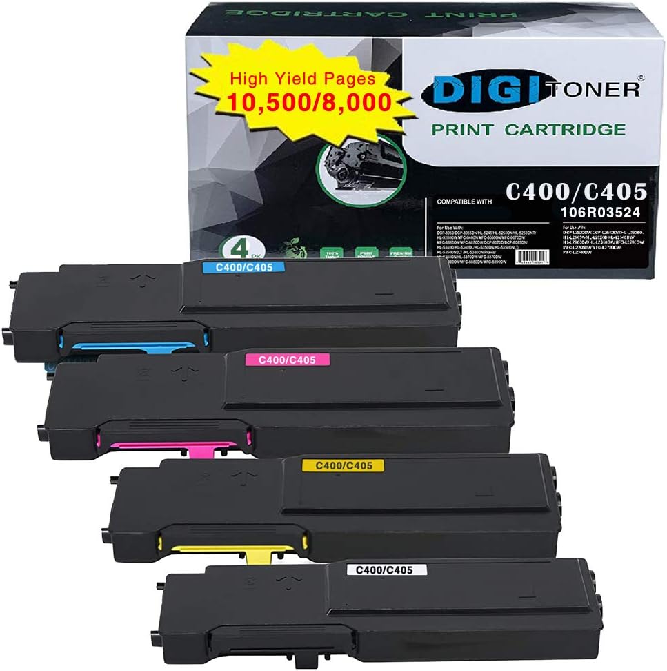 Toner Cartridge 4-Pack for Xerox VersaLink C400 C405 F203