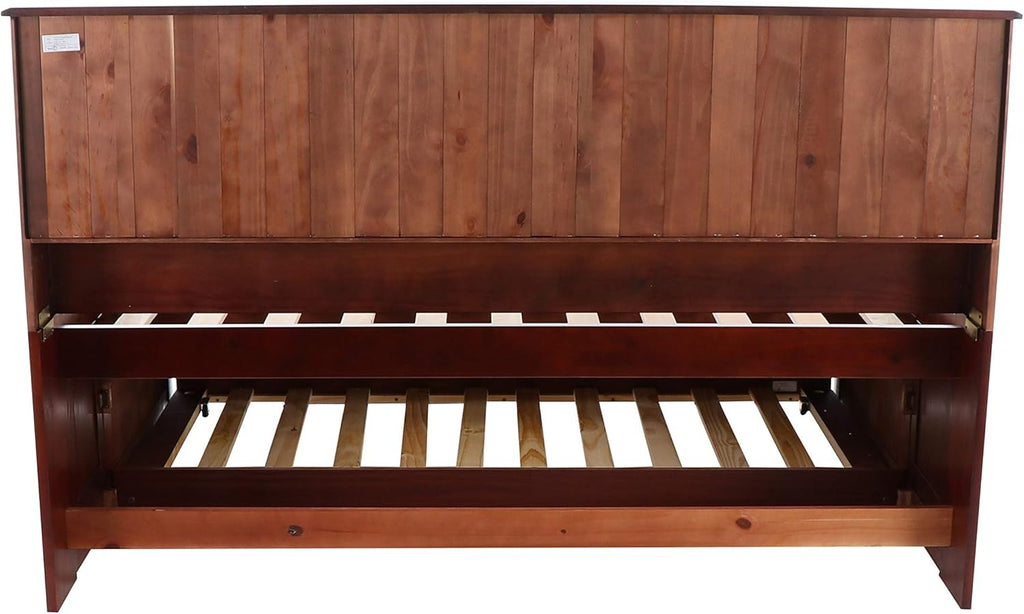 Full Bookcase Daybed with 3 Drawers & Trundle Merlot U431178