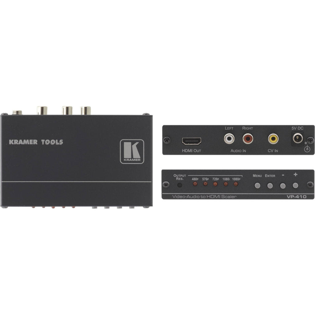 VP-410 Composite Video & Stereo Audio to HDMI Scaler O80948