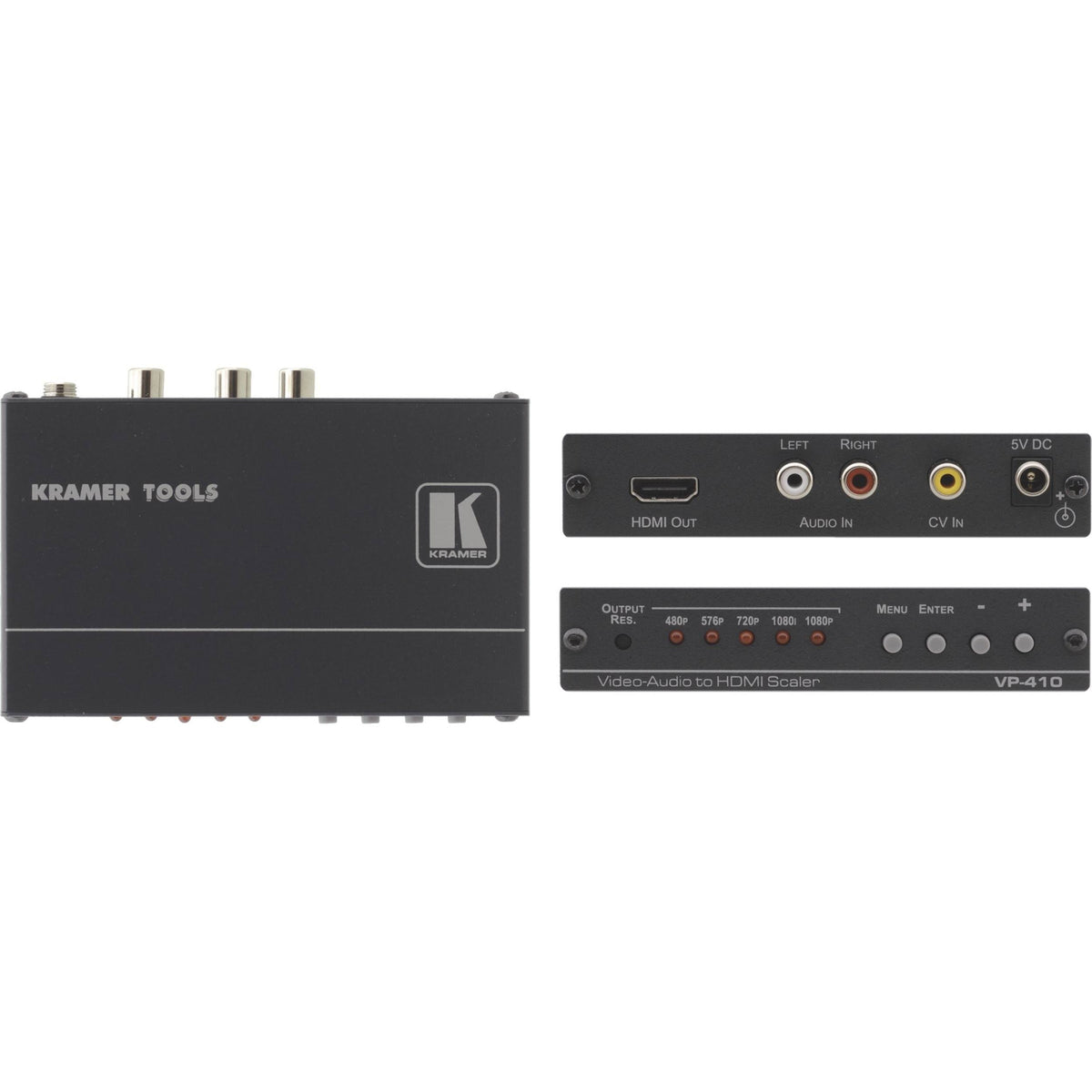 VP-410 Composite Video & Stereo Audio to HDMI Scaler O80948