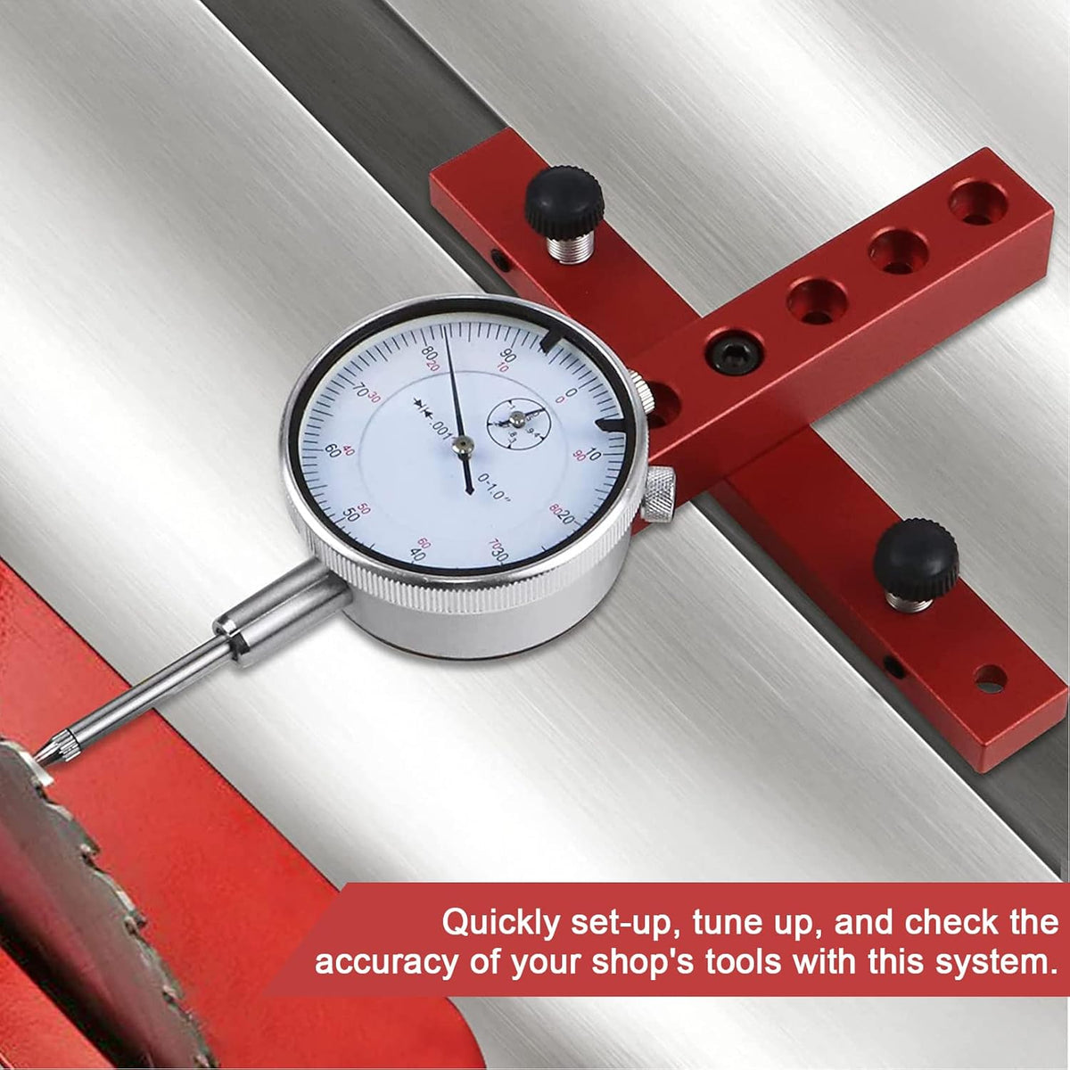 Adjustable Table Saw Dial Indicator Gauge Pack of 2 A88269