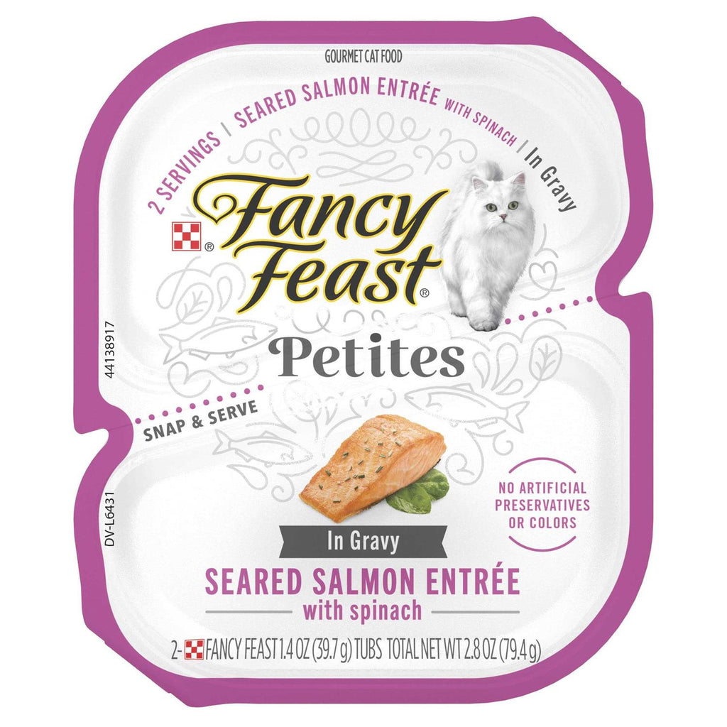 Seared Salmon with Spinach Gravy Wet Cat Food Y827511