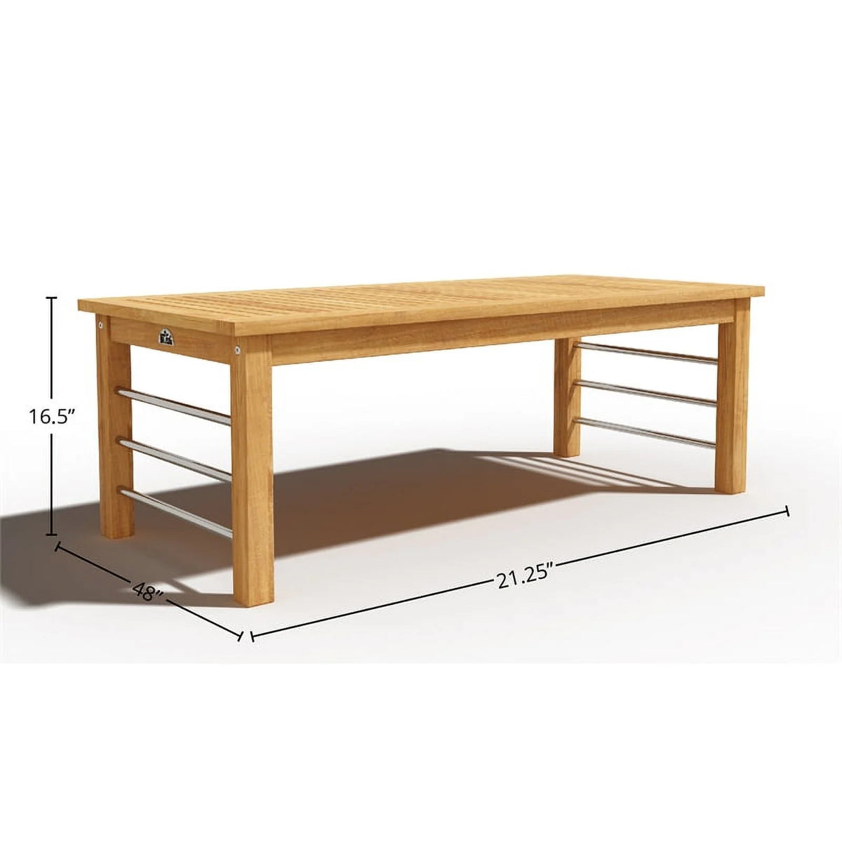 Rectangular Teak Outdoor Coffee Table D267907