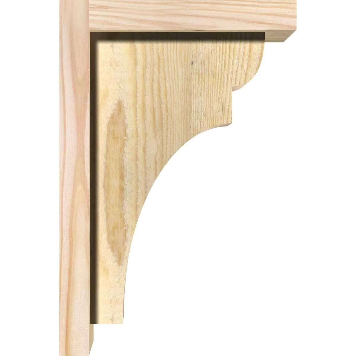 Yorktown Rough Sawn Corbel with Backplate, Douglas Fir Z693891