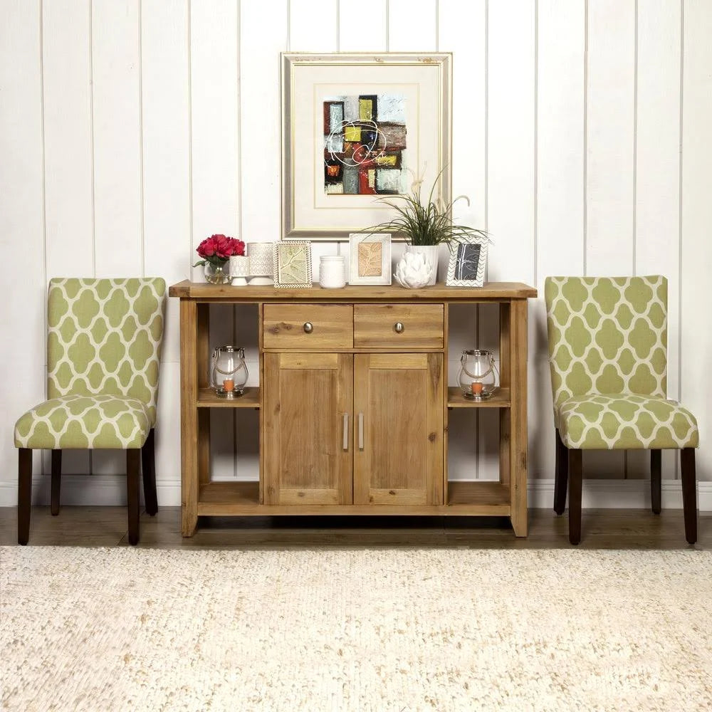 Geo Brights Light Green Parsons Dining Chair (Set of 2) J971