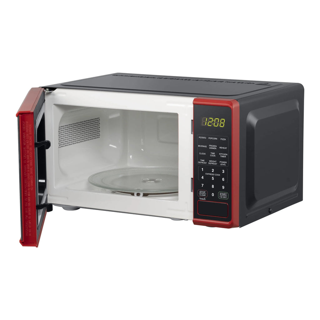 0.7 cu. ft. 700 Watts Red Countertop Microwave Oven Z370575