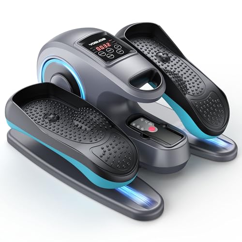 Under Desk Elliptical Electric Leg Exerciser with Remote Control Q41860