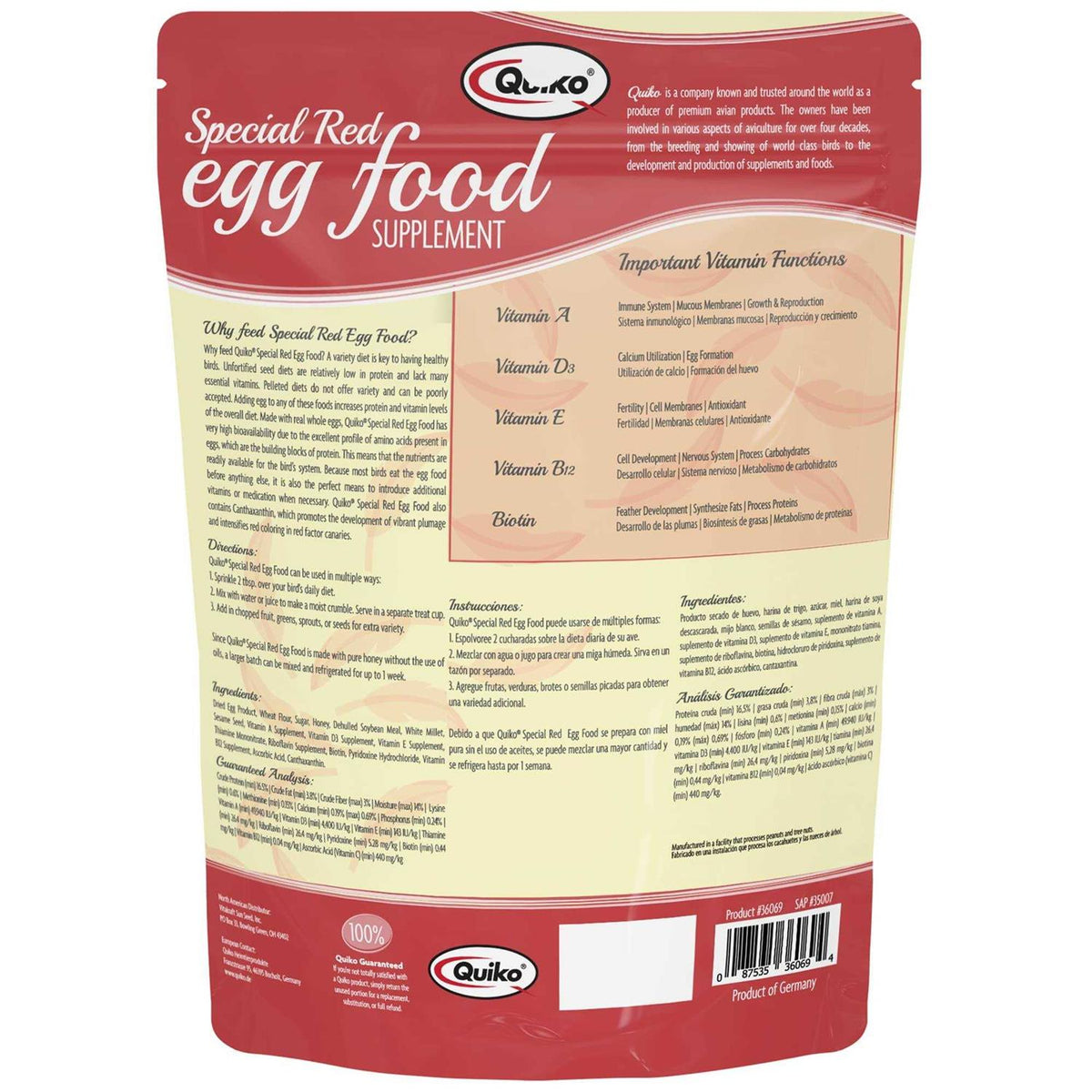 Red Egg Food Supplement P486