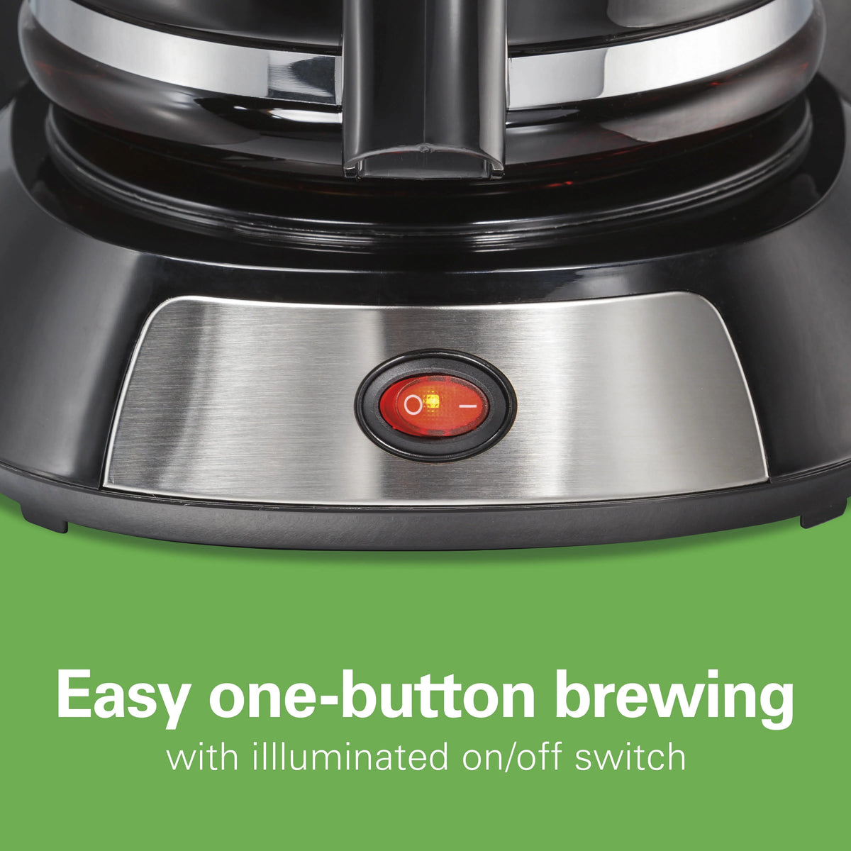 12 Cup Coffee Maker, 96 fl oz, Stainless Steel I646
