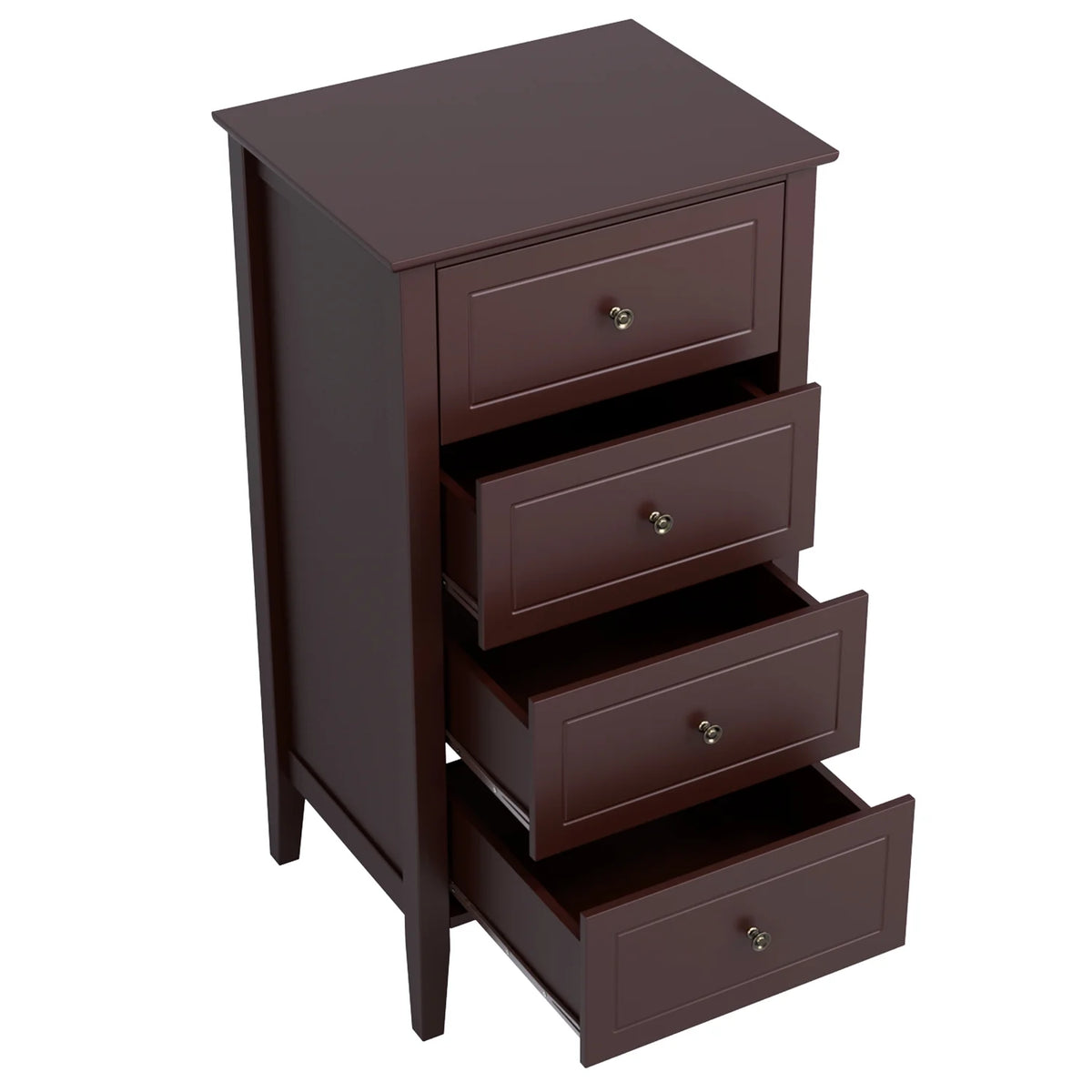 White 4 Drawer Wood Dresser W840229