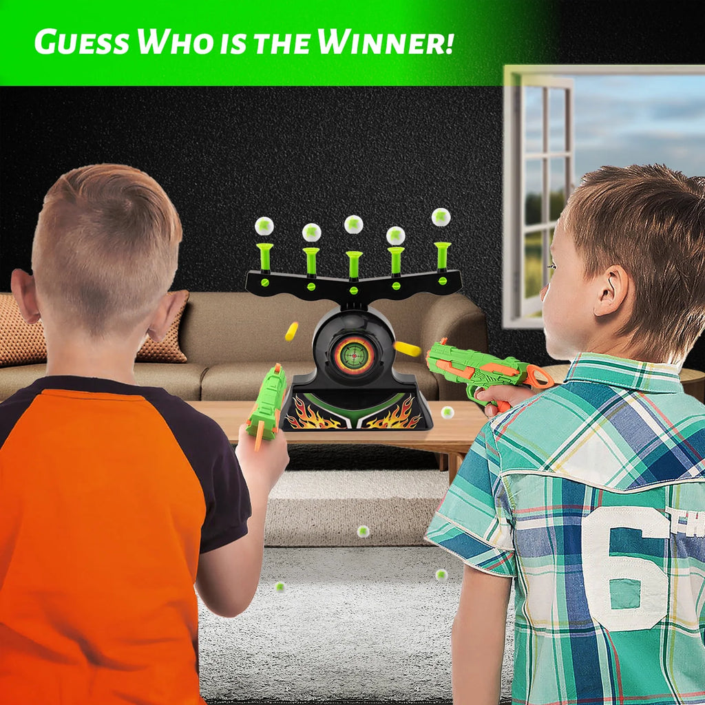 Glow in The Dark Floating Ball Target Practice Toys with 10 Soft Foam Balls B815