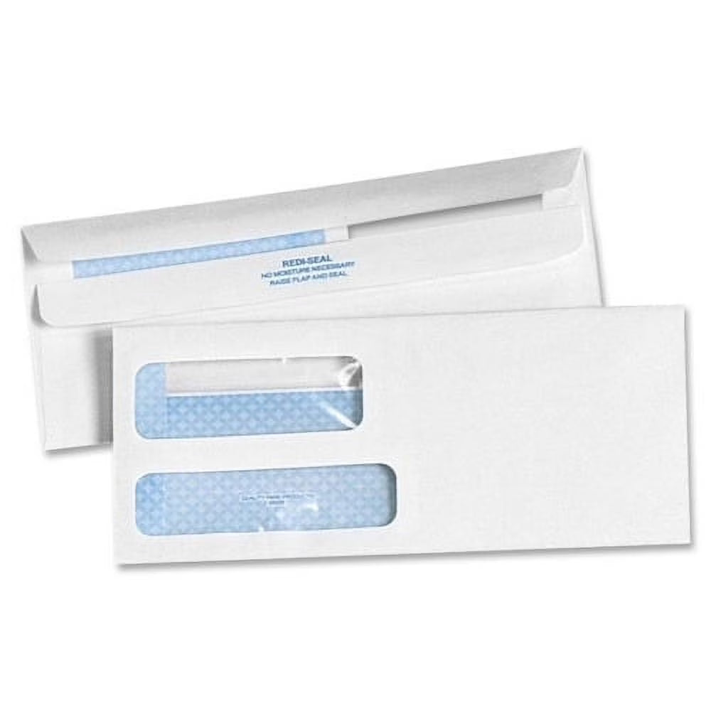 White Double Window #10 Envelope 500/Box R938