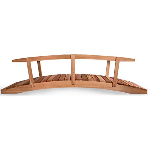 3-Ft Outdoor Wooden Garden Bridge F62196