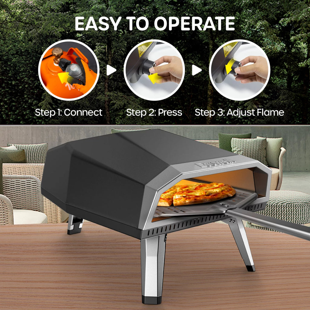 12” Gas Outdoor Pizza Oven and Accessories B8421