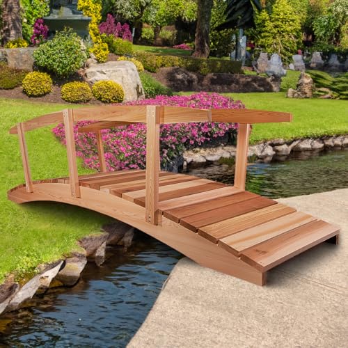 3-Ft Outdoor Wooden Garden Bridge F62196