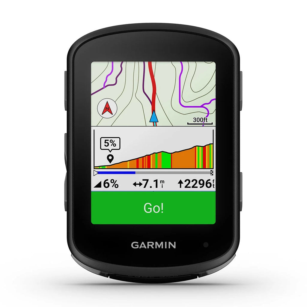 Bike GPS Computer with Speed/Cadence Sensors, HRM-Dual Chest Strap, Silicone Case & Screen Protectors E39067