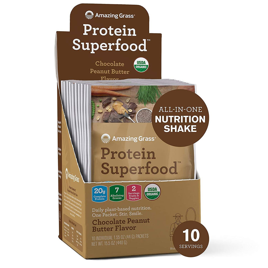 Peanut Butter Protein Powder, 10 Single Serve Packets B43968
