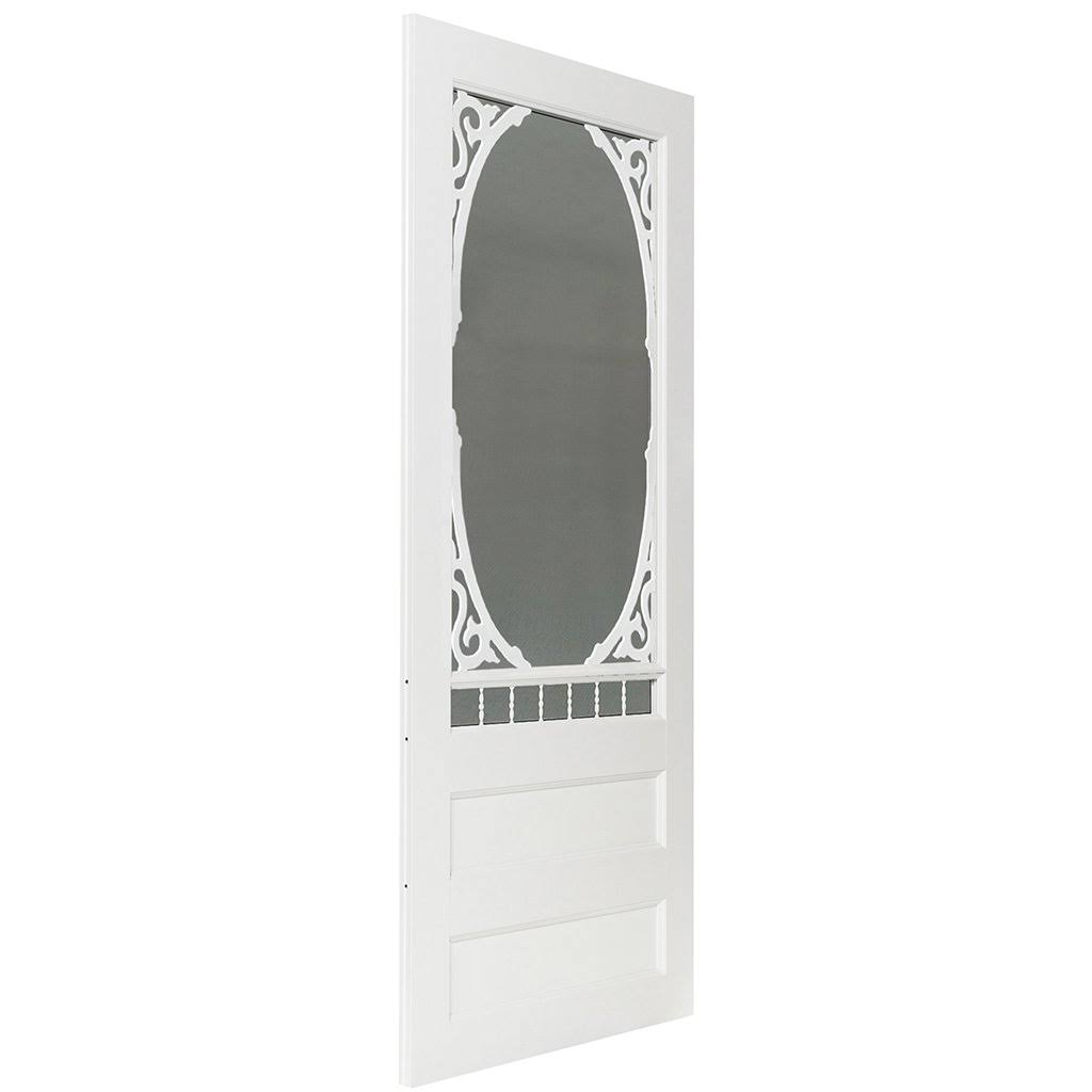 Rigid Vinyl PVC Slab Screen Door E1284