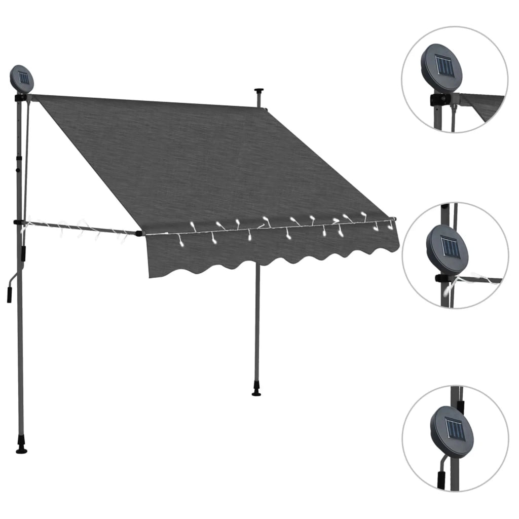 78.7" Anthracite Retractable Awning Z48338
