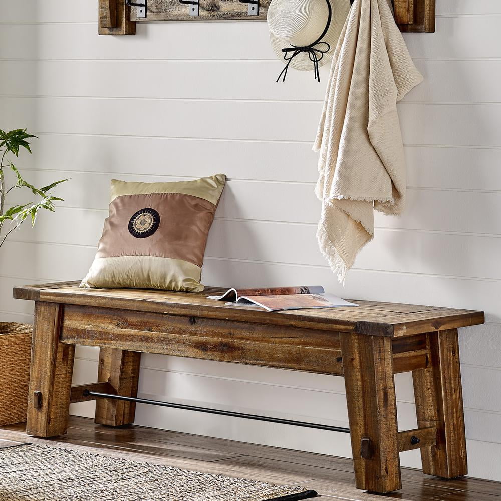 60"L Wood Entryway/Dining Bench E8646