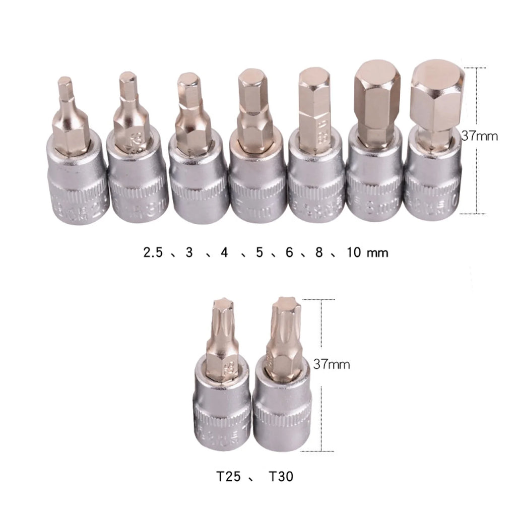 1/4" DR 1-25Nm Mini Adjustable Bike Torque Wrench Set O839595