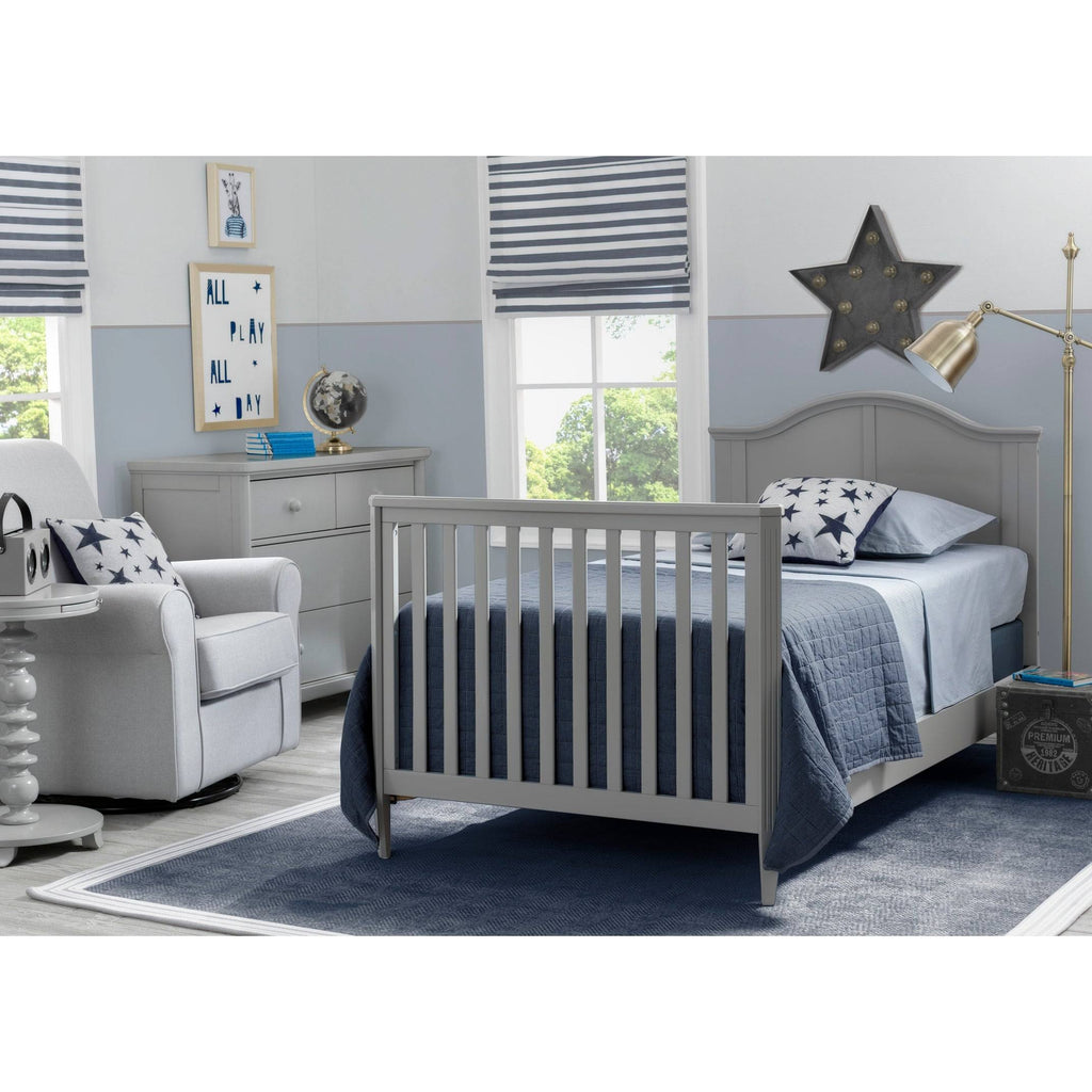 Mini Convertible Baby Crib with Mattress in Bianca White P166583