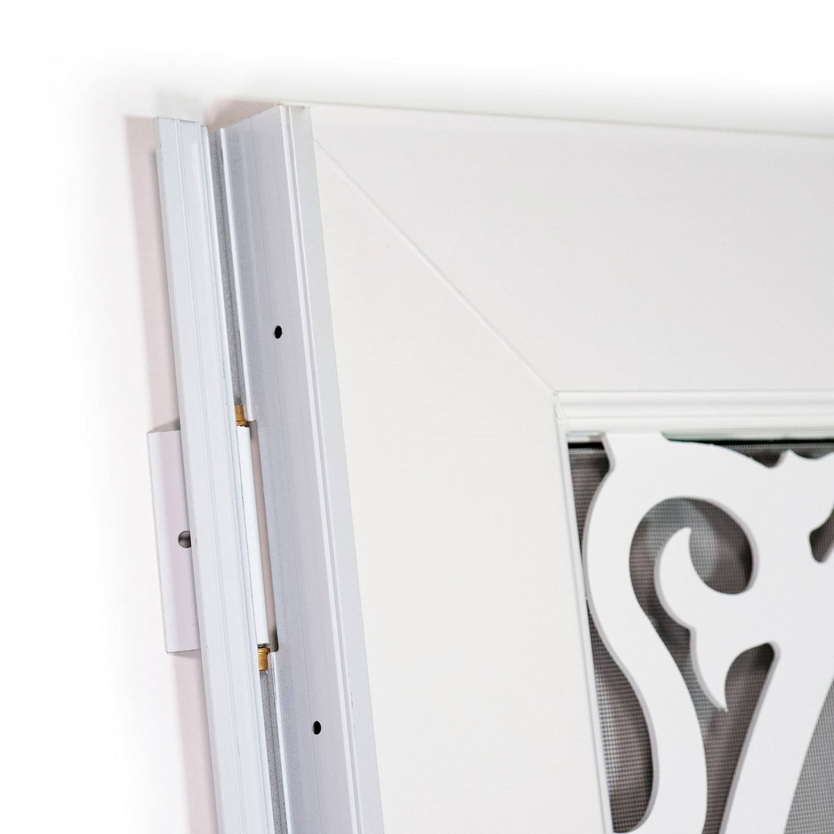 Rigid Vinyl PVC Slab Screen Door E1284