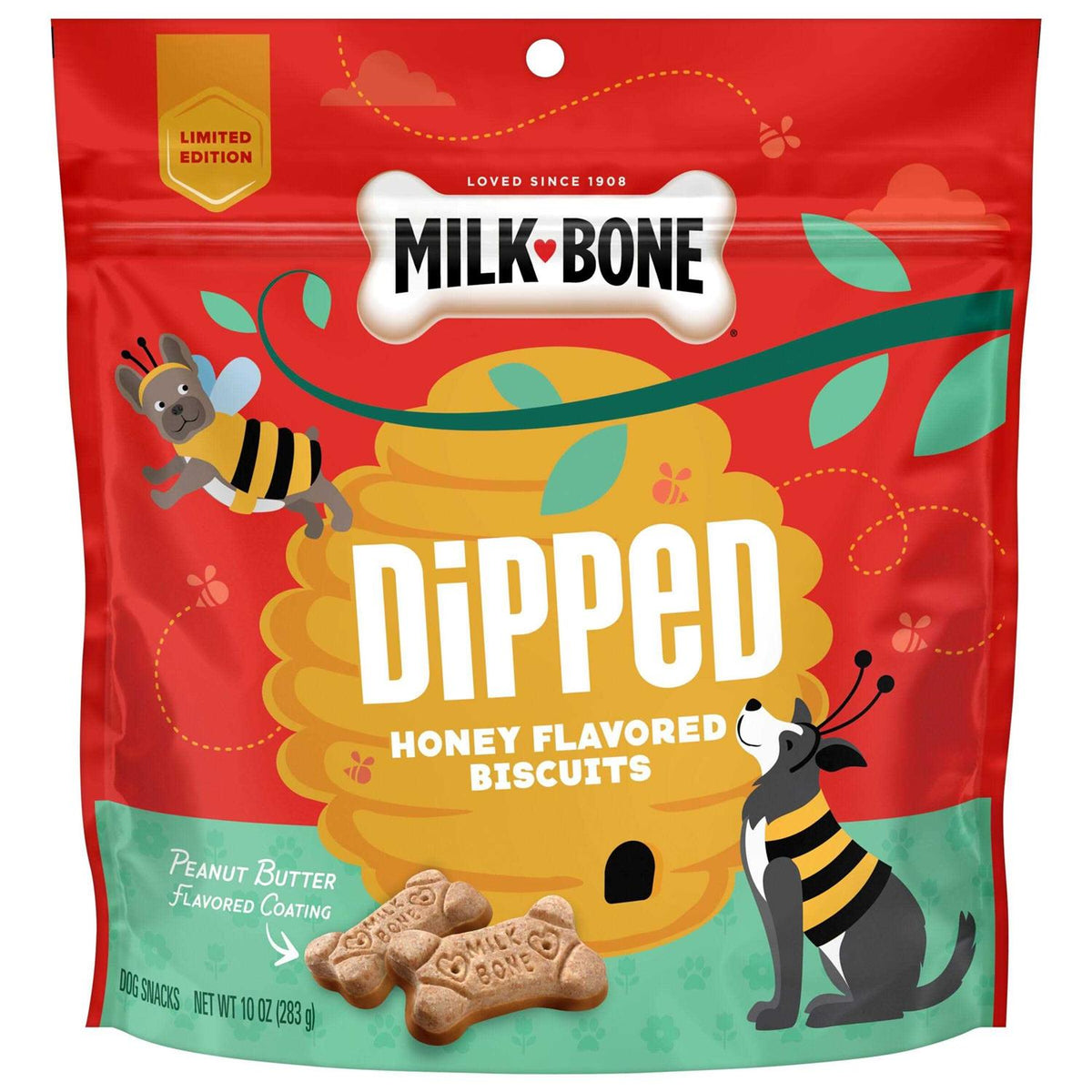 Honey & Peanut Butter Flavored Biscuits Dog Treats D5493