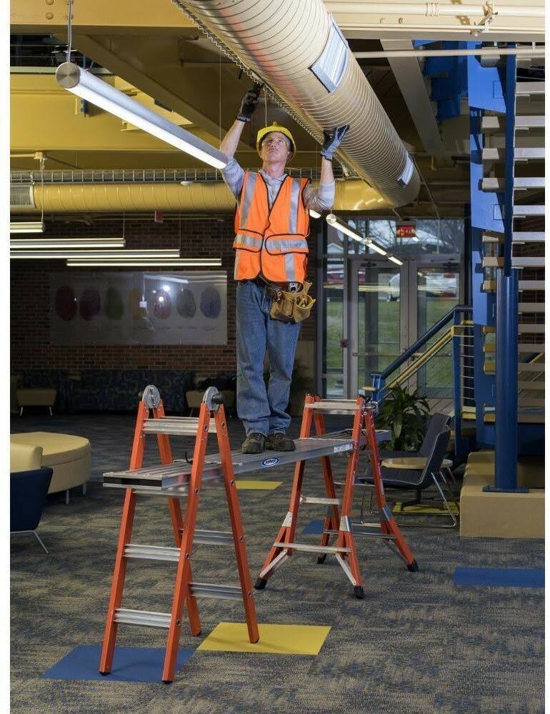 18 ft Fiberglass Multi-Position Ladder A491403
