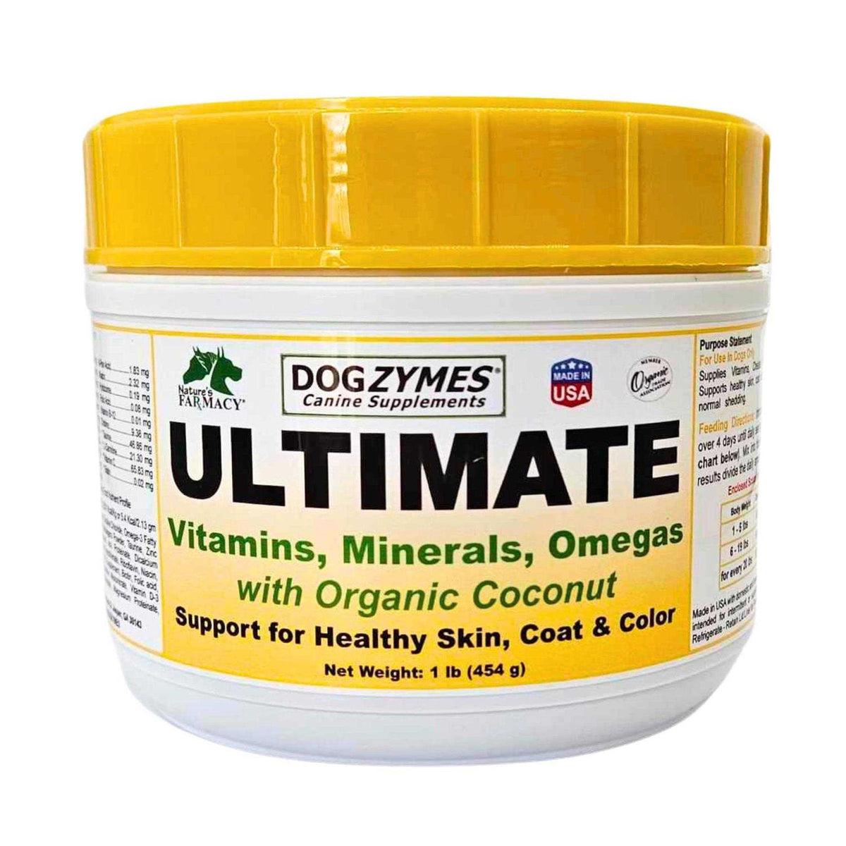 Dogzymes Ultimate for Best Skin/Coat with Organic Coconut - Pet Supplies online store T66558