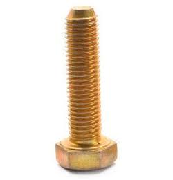 1/2 inch-13 x 2 3/4 inch Grade 8 Hex Cap Screw Alloy Steel Yellow Zinc Plated Pk 25 S86004