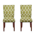 Geo Brights Light Green Parsons Dining Chair (Set of 2) J971