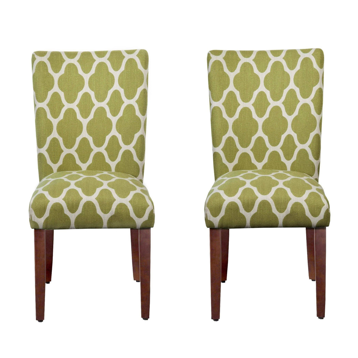 Geo Brights Light Green Parsons Dining Chair (Set of 2) J971