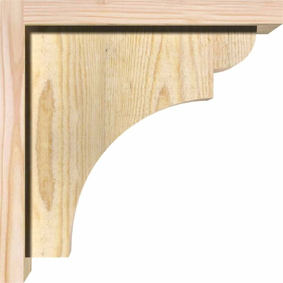 Yorktown Rough Sawn Corbel with Backplate, Douglas Fir Z693891