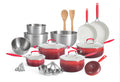 25 Piece Ceramic Nonstick Aluminum Cookware Set C26991