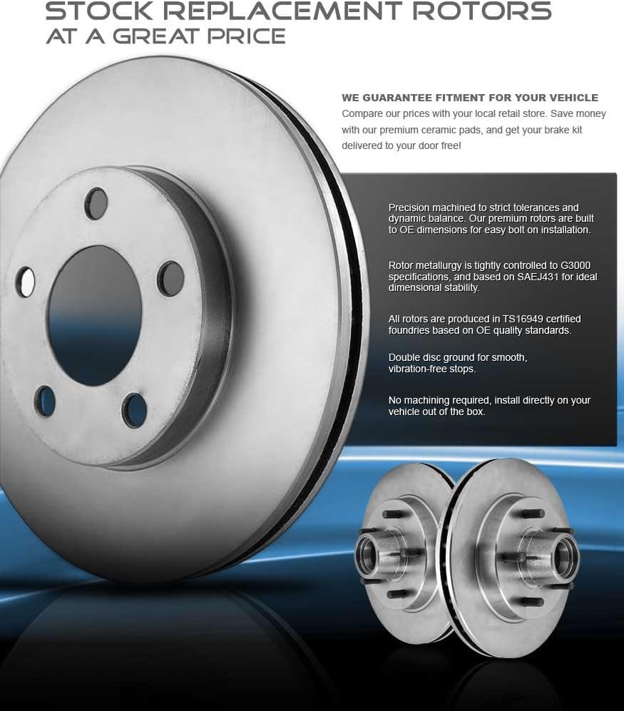 283 mm Brake Rotors Set Pack of 2 G7763