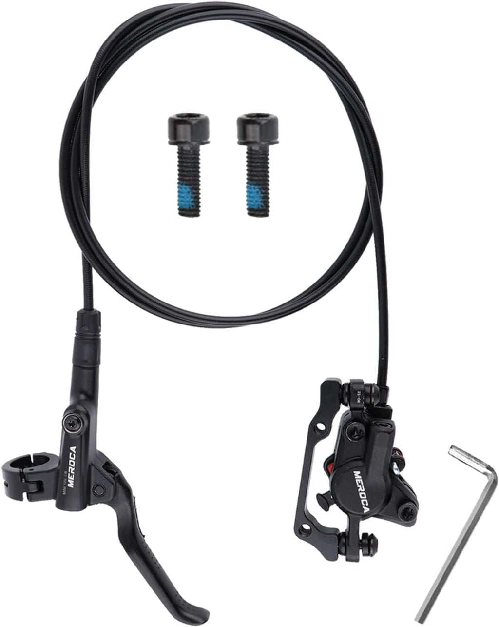 MTB Hydraulic Disc Brake Set with 160mm Rotors, Aluminum Alloy, Pack of 2 J600