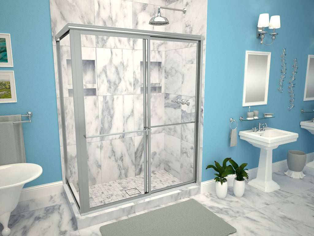 42x22 x 36x22 Double Threshold Shower Base with Drain O386