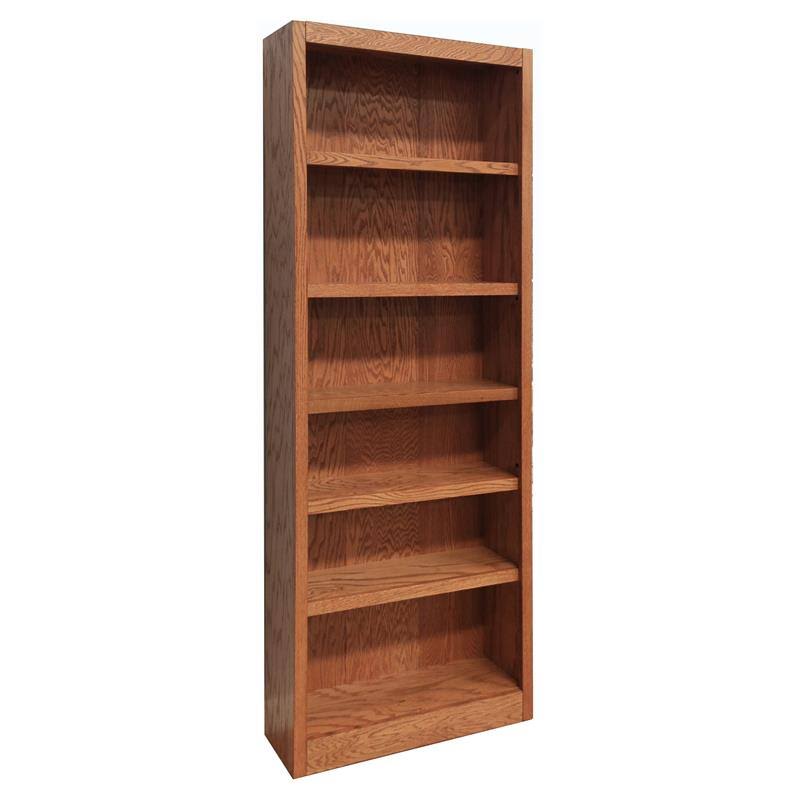 84x22 6-Shelf Wood Bookcase W64241