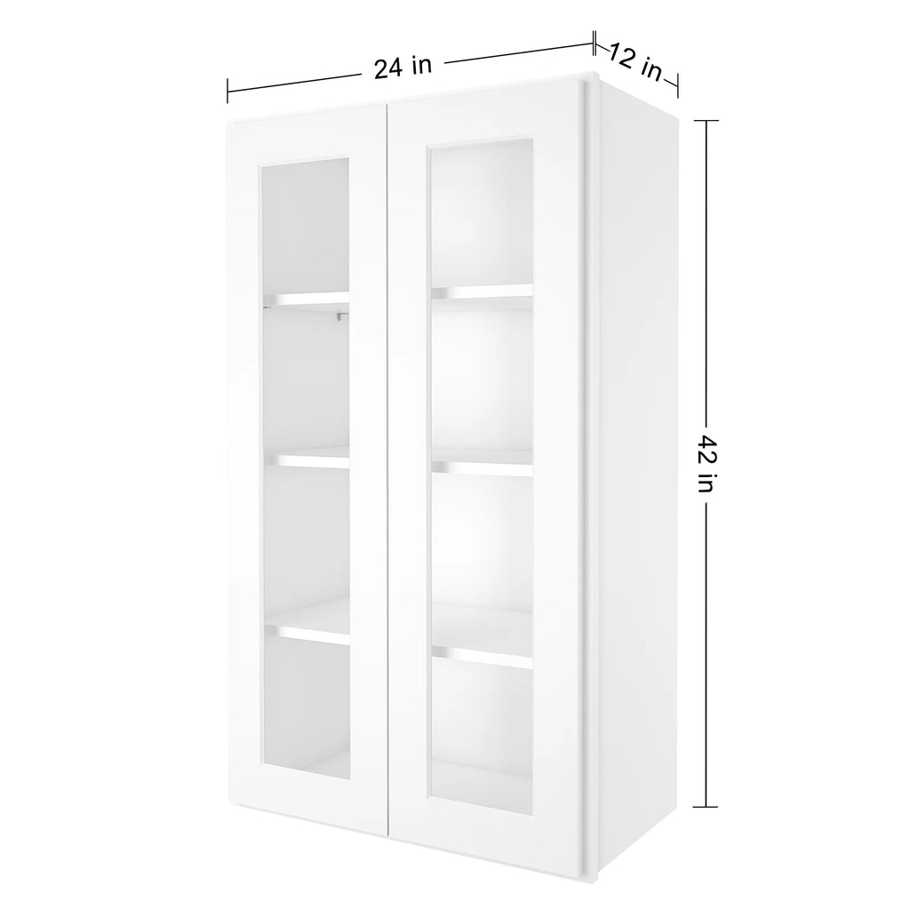 Shaker White Plywood Wall Kitchen Cabinet R30256