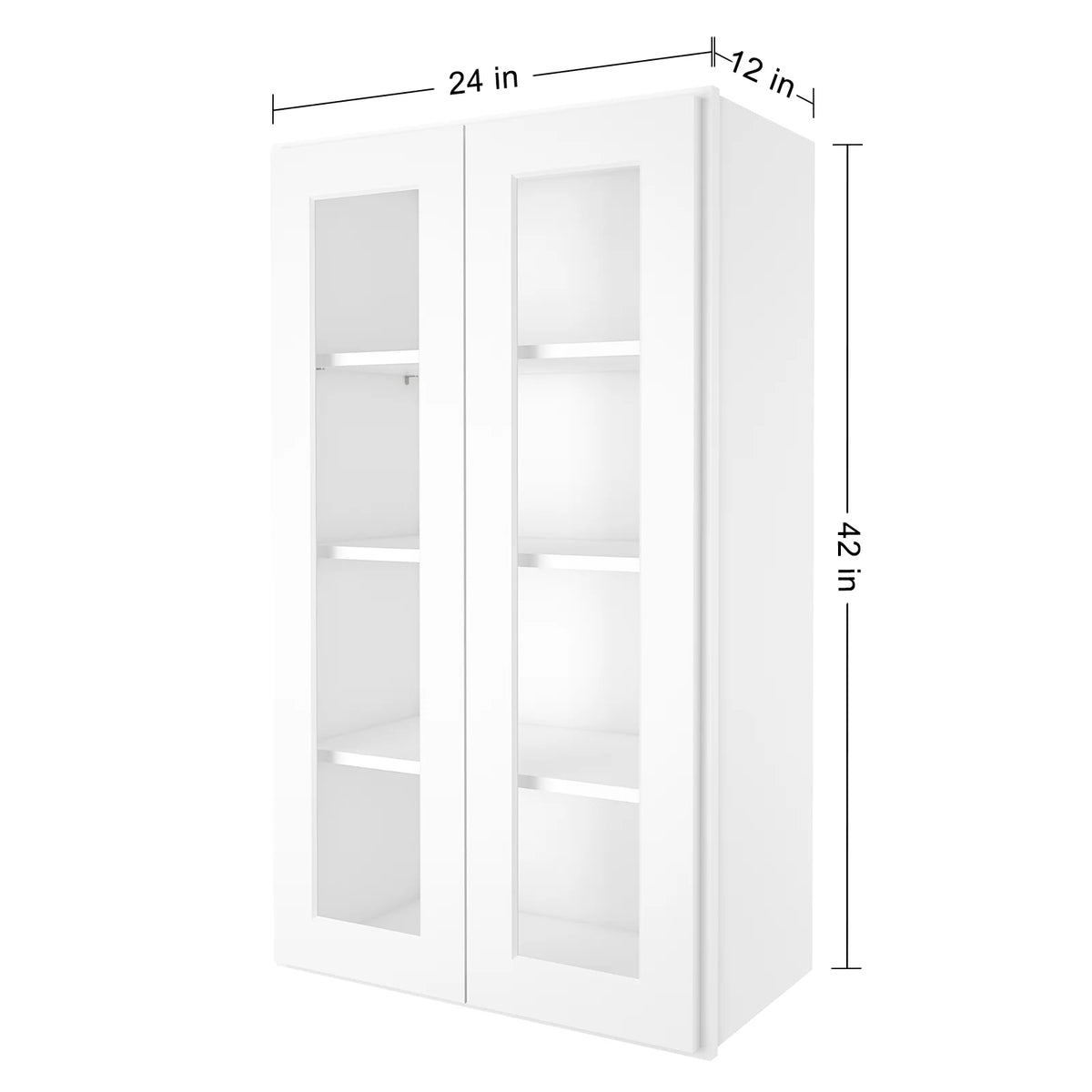 Shaker White Plywood Wall Kitchen Cabinet R30256