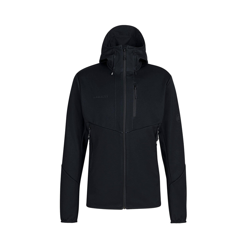 Black Hooded Softshell Jacket M6322