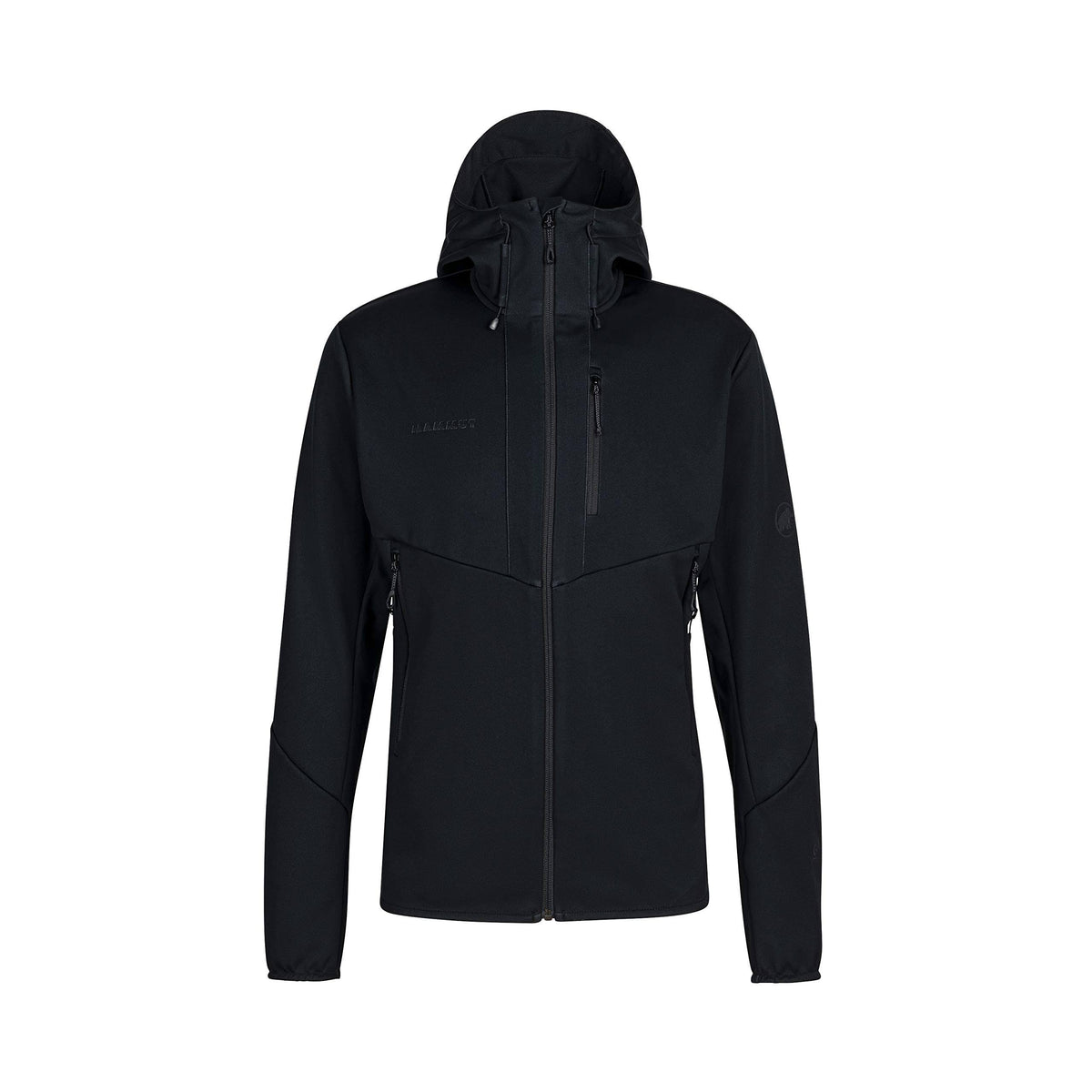 Black Hooded Softshell Jacket M6322