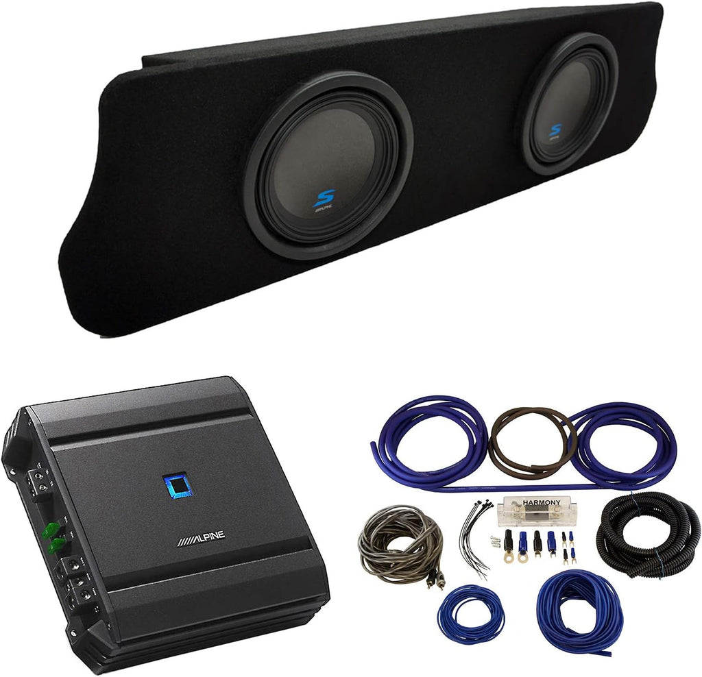Compatible with 1994-2004 Ford Mustang Coupe Dual 10 Subwoofer Box Enclosure B892593