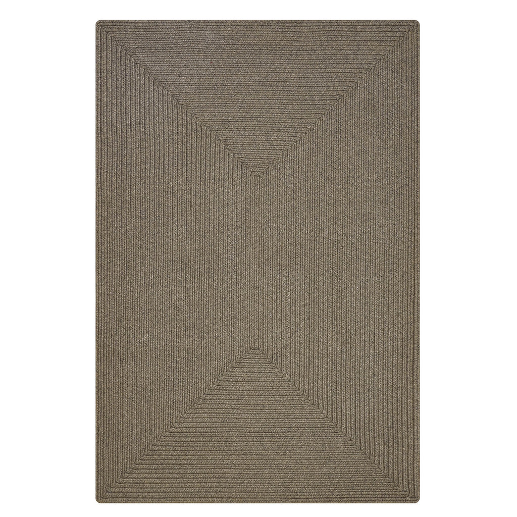 Gray Reversible Braided Rug 4x6 Feet K585593