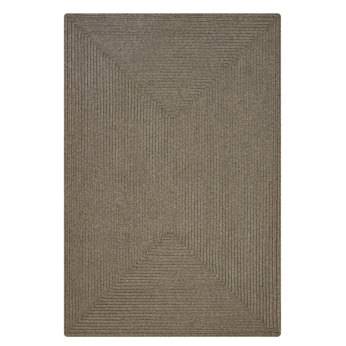 Gray Reversible Braided Rug 4x6 Feet K585593