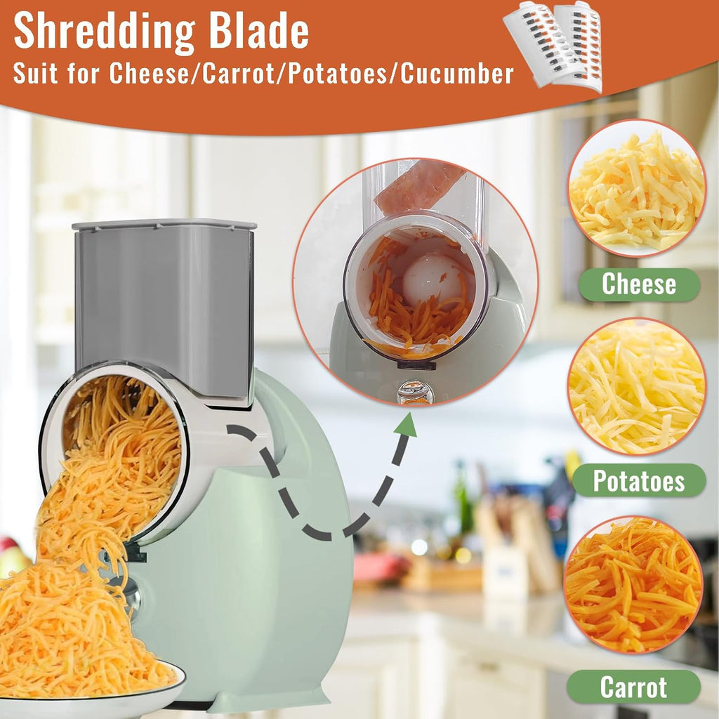 Electric Cheese Grater with 3 Changeable Blades F357095