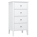 White 4 Drawer Wood Dresser W840229